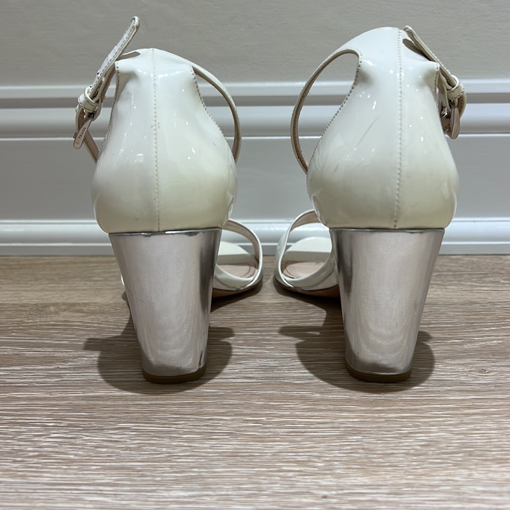 Prada white/silver Sandals - Picture 3 of 4